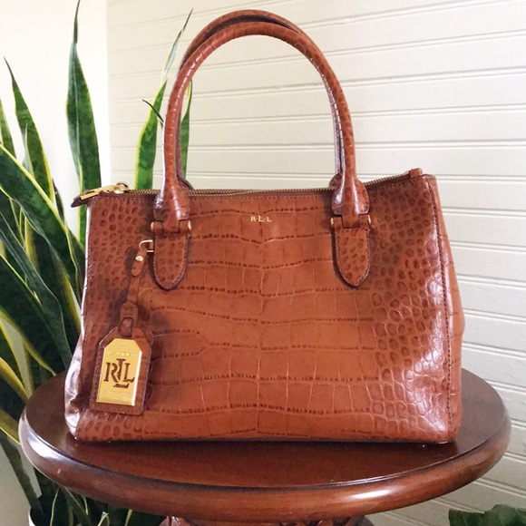 Lauren Ralph Lauren Handbags - RALPH LAUREN crocodile embossed bag